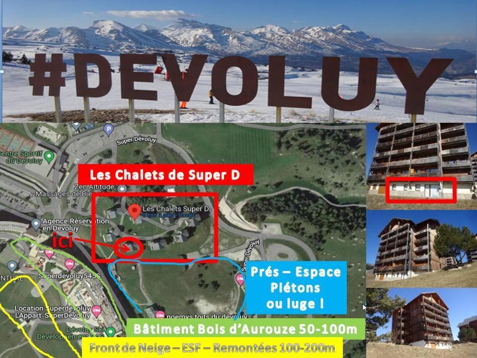 Appartement 8-10 Personnes Superdevoluy Hautes Alpes Rez De Chaussee Vue Panoramique 3 Chambres Saint-Étienne-en-Dévoluy Exteriér fotografie