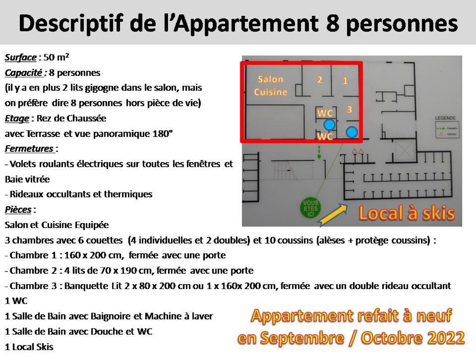 Appartement 8-10 Personnes Superdevoluy Hautes Alpes Rez De Chaussee Vue Panoramique 3 Chambres Saint-Étienne-en-Dévoluy Exteriér fotografie